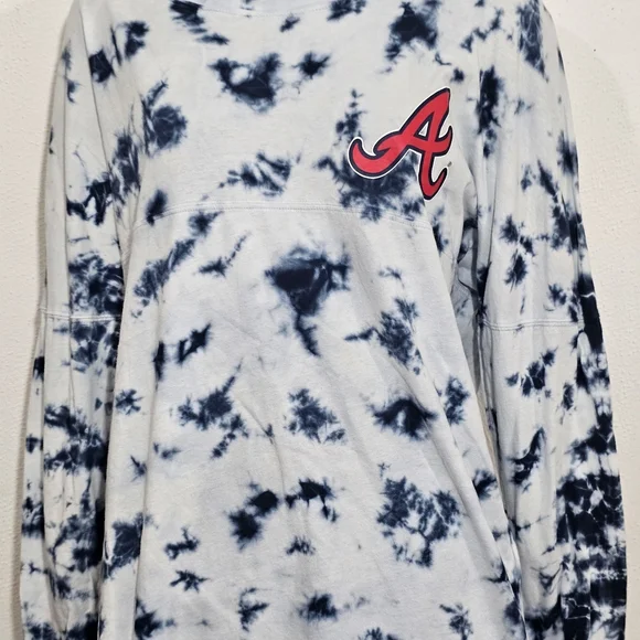 NEW ERA-New Era Navy Tie-Dye Sweatshirt - Picture 4 of 6
